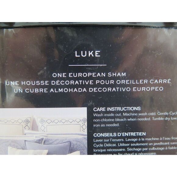 Lauren Ralph Lauren Luke Frame European Sham - Cream - 100% Cotton $170 - Picture 6 of 7